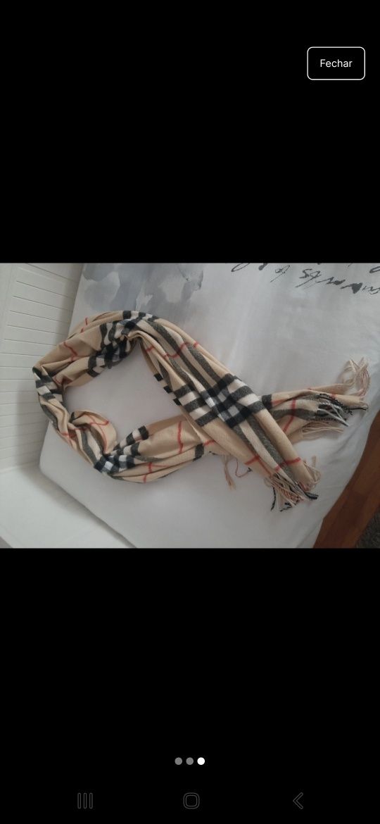 Cachecol beje usado