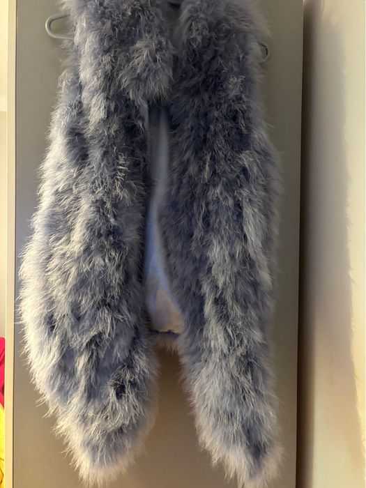 Kamizelka  z piorek strusich