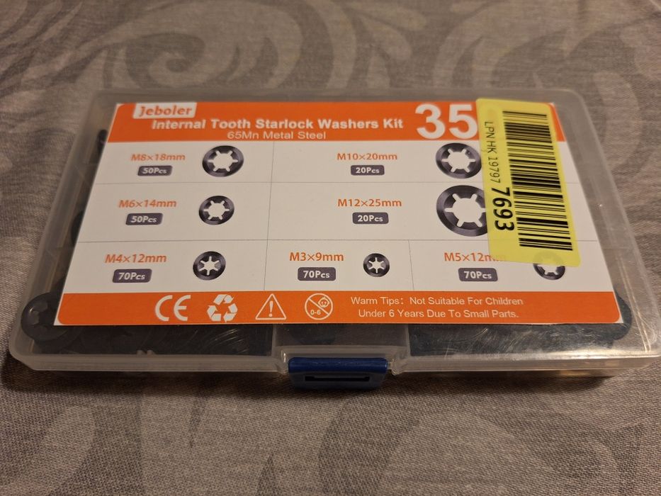 Kit de anilhas de pressão