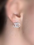 Сережки з діамантами 1.00ct золото 585 серьги бриллианты