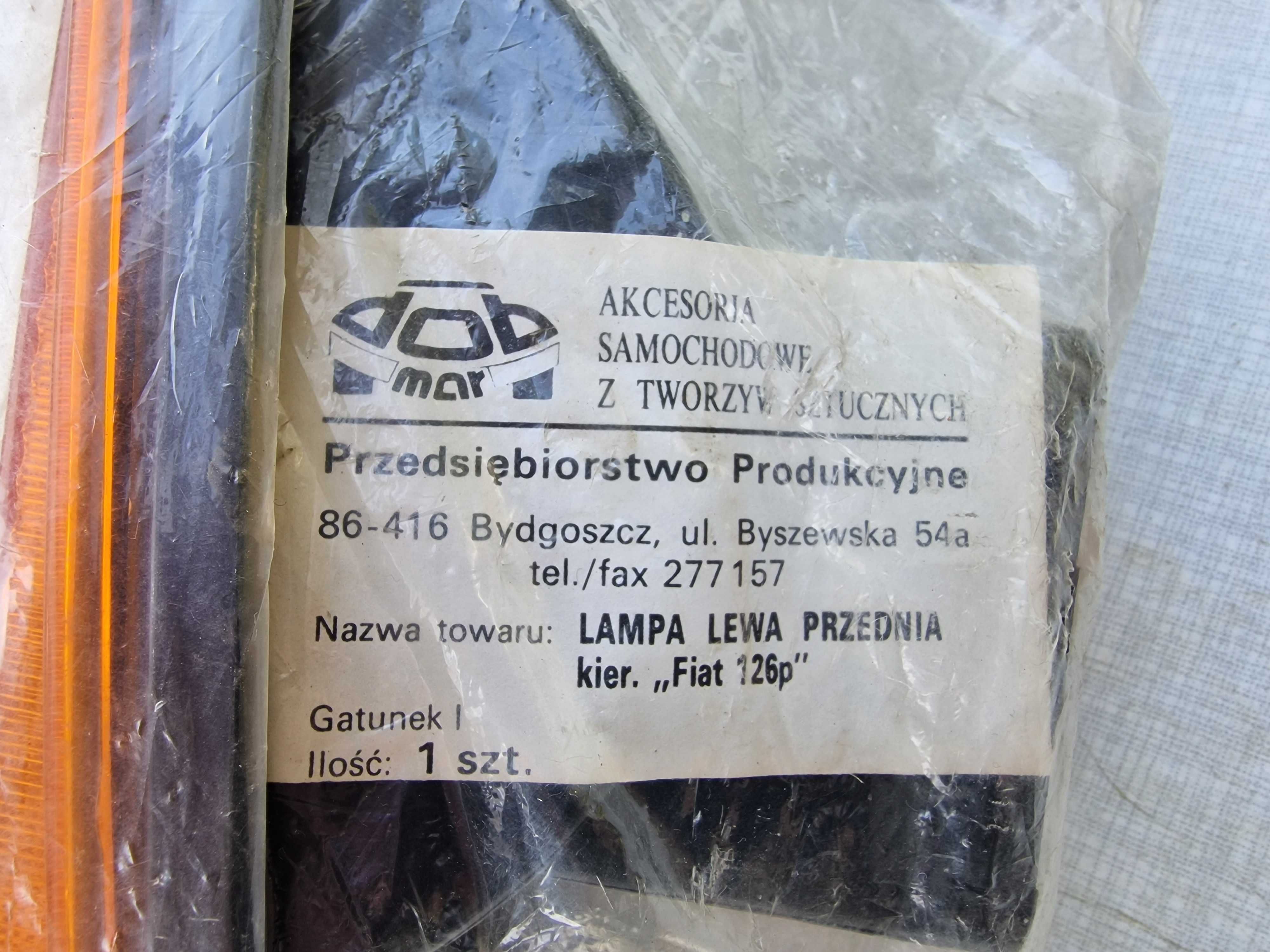 Maluch Fiat 126p lampa kierunkowskaz przód lewy ORYGINAŁ