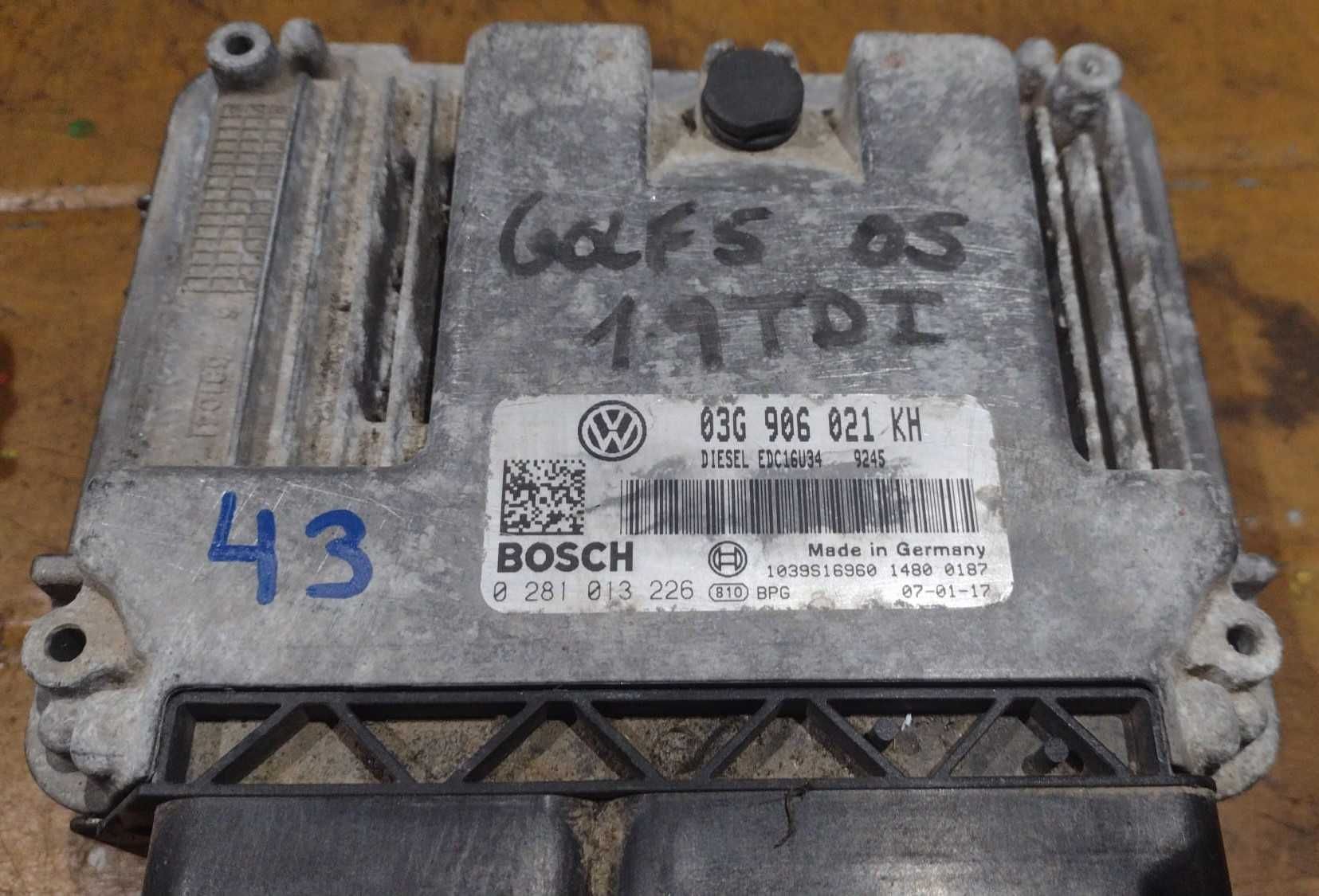 Centralina motor VW Golf 5 1.9tdi