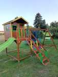 Solidny drewniany domek dla dzieci! 125x200x310cm Plac zabaw dostepny