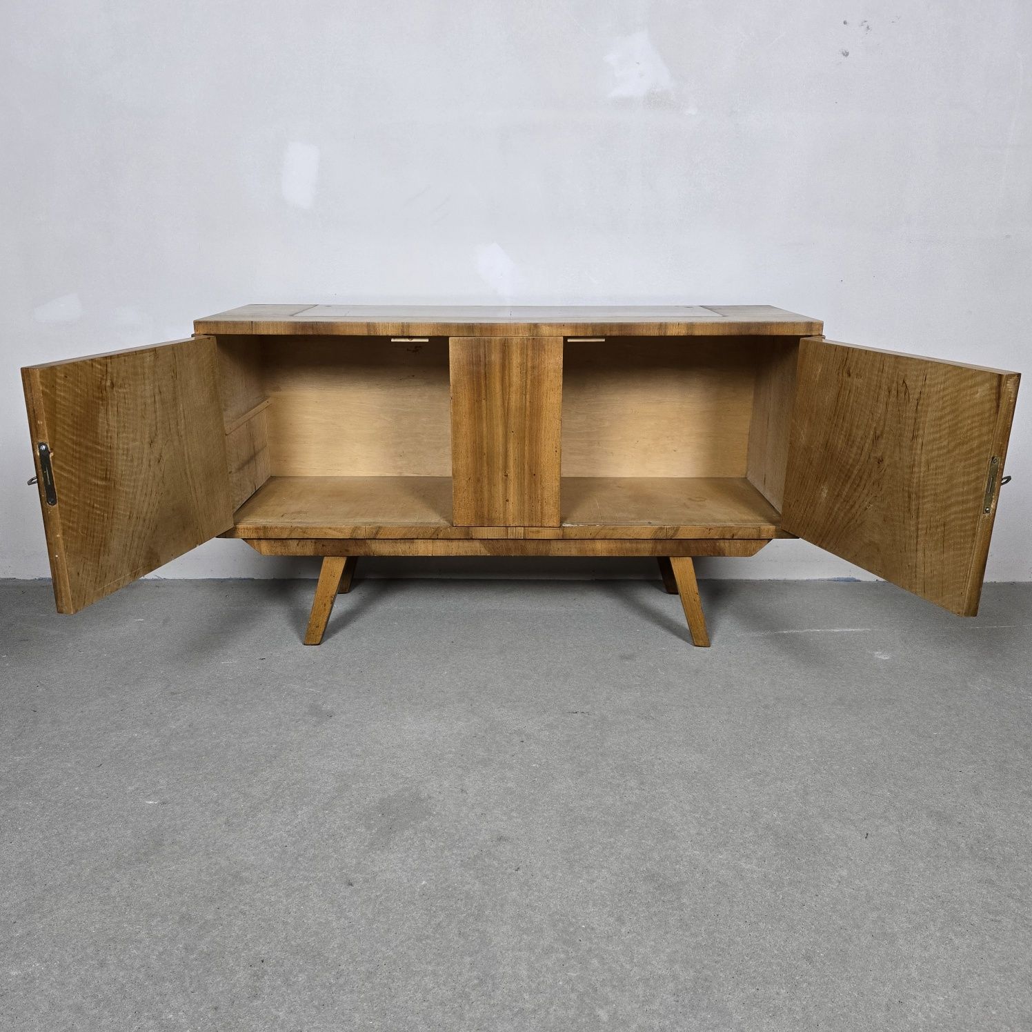 Komoda szafka pod tv PRL retro vintage loft drewniana fornirowana
