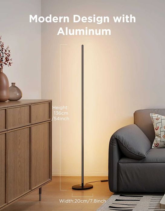 Govee RGBICW lampka podłogowa narożna LED 1000 lm + Neutralna Biała