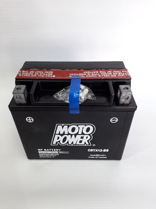 Akumulator motocyklowy CBTX12-BS YTX12-BS Moto Power AGM 12V 10Ah 180A