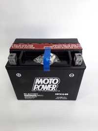 Akumulator motocyklowy CBTX12-BS YTX12-BS Moto Power AGM 12V 10Ah 180A