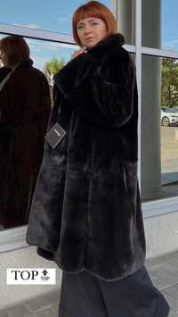 Розкіш та стиль !Пальто шуба норка Black glama номерна BRASCHI р.48-56