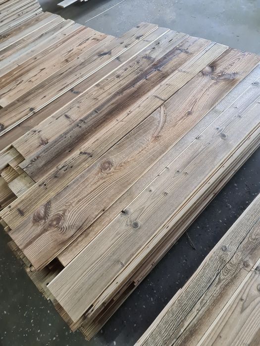 Stare deski z rozbiórek szczotkowane
