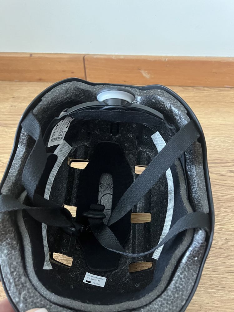 Capacete bicicleta criança S preto