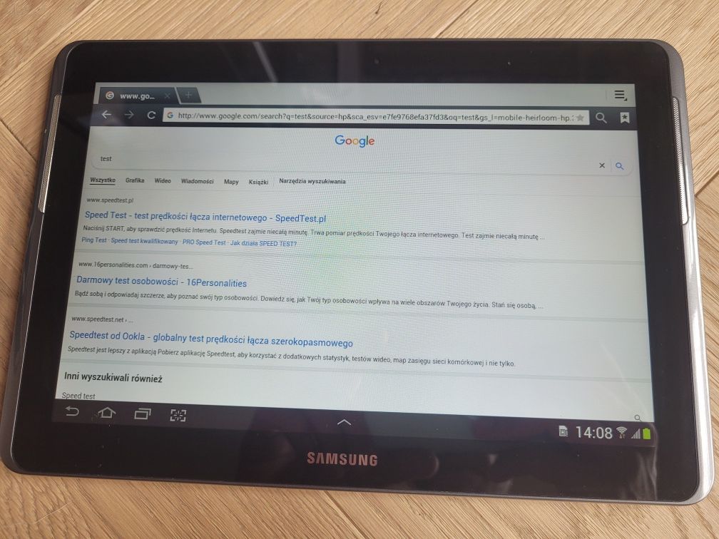 Tablet Samsung Galaxy Tab 2 10.1 (model GT‑P5100) oryginalna folia