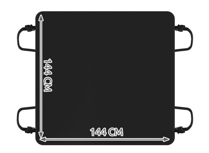 Mata ochronna na siedzenie Pokrowiec do samochodu dla psa 144x144cm