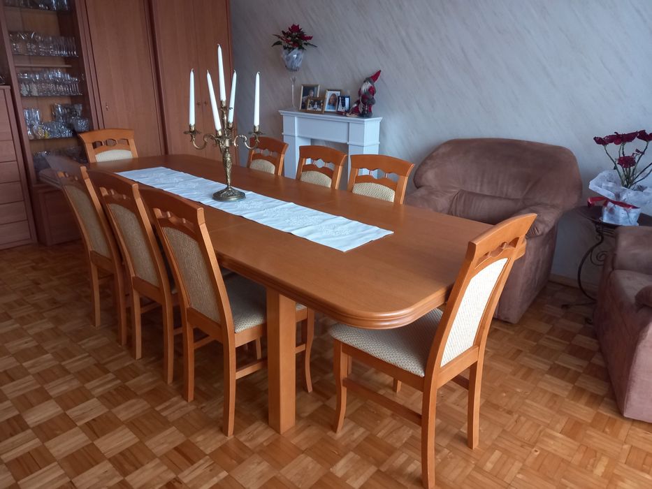 Stół, 8 krzeseł