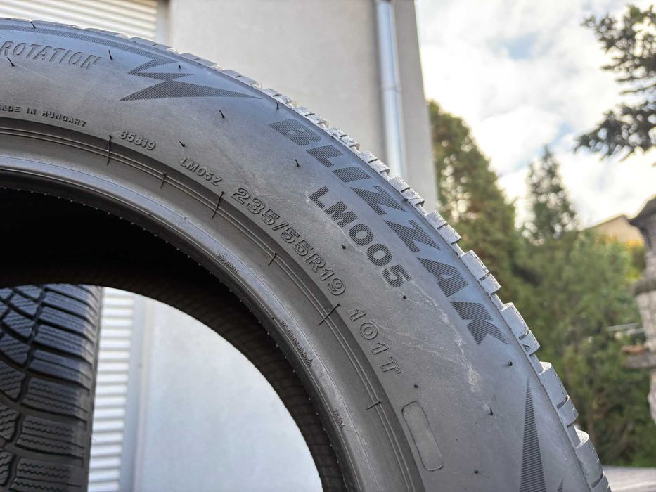 4szt zimowe 235/55R19 Bridgestone 8mm 2024r świetny stan! Z922 gwaranc