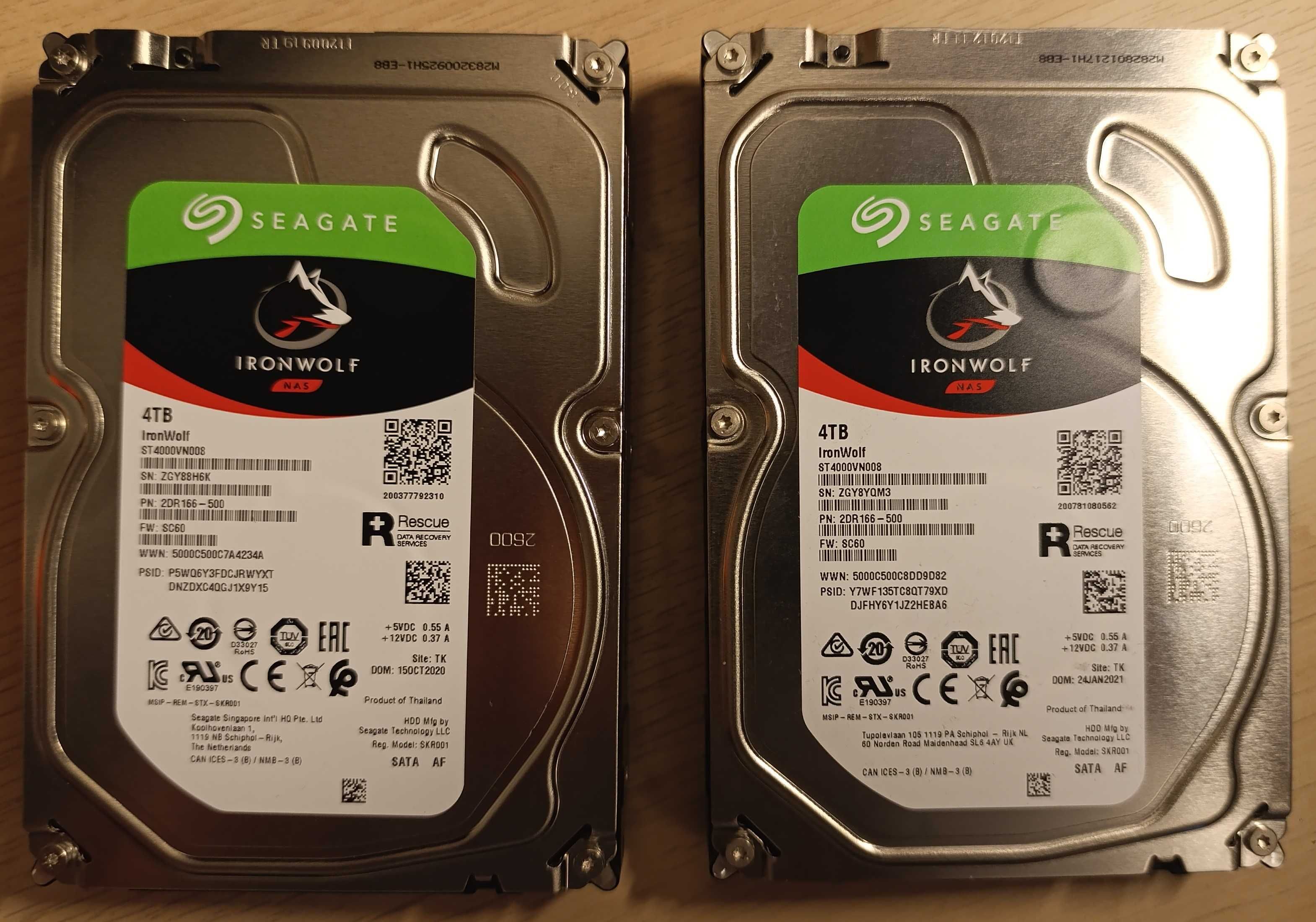 Seagate Ironwolf 8TB (2X4TB) ST4000VN008