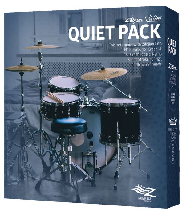 Набір тихих тарілок і пластиків Zildjian/Remo Quiet Pack