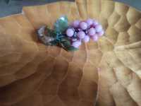 Szklane winogrona bohemia jasnofioletowe