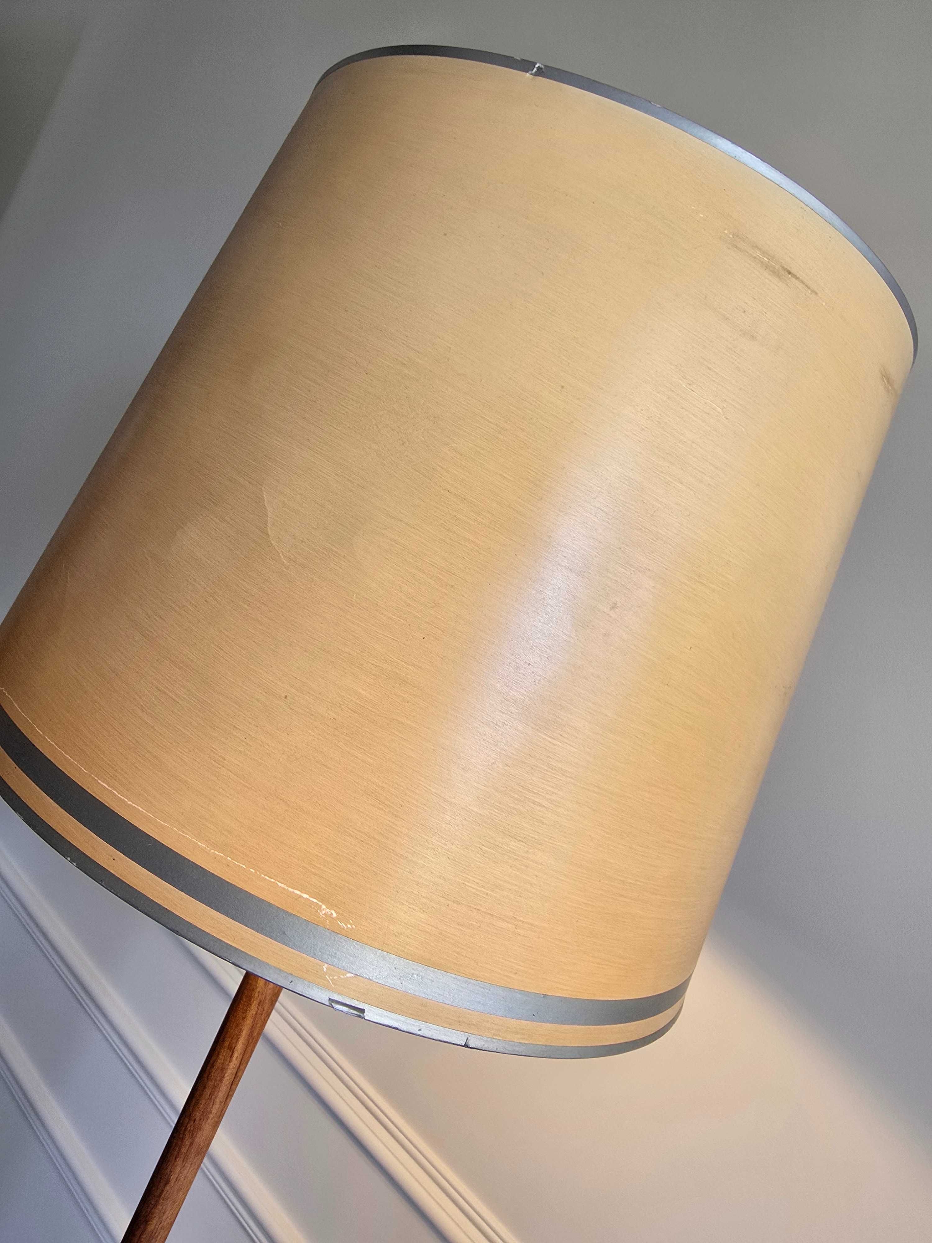 Duńska LAMPA podłogowa Mid Century Modern skandynawski design