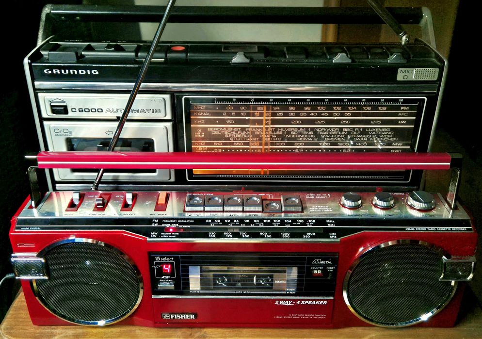 Kolekcjonerski radiomagnetofon FISHER PH 855L Made in Japan 1985