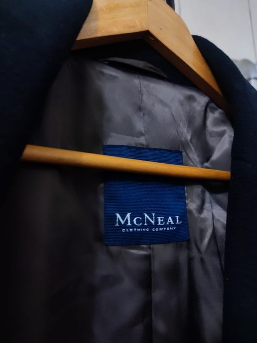 płaszcz XL McNeal coat dyplomatka overcoat wełna wool wełniany wool bl