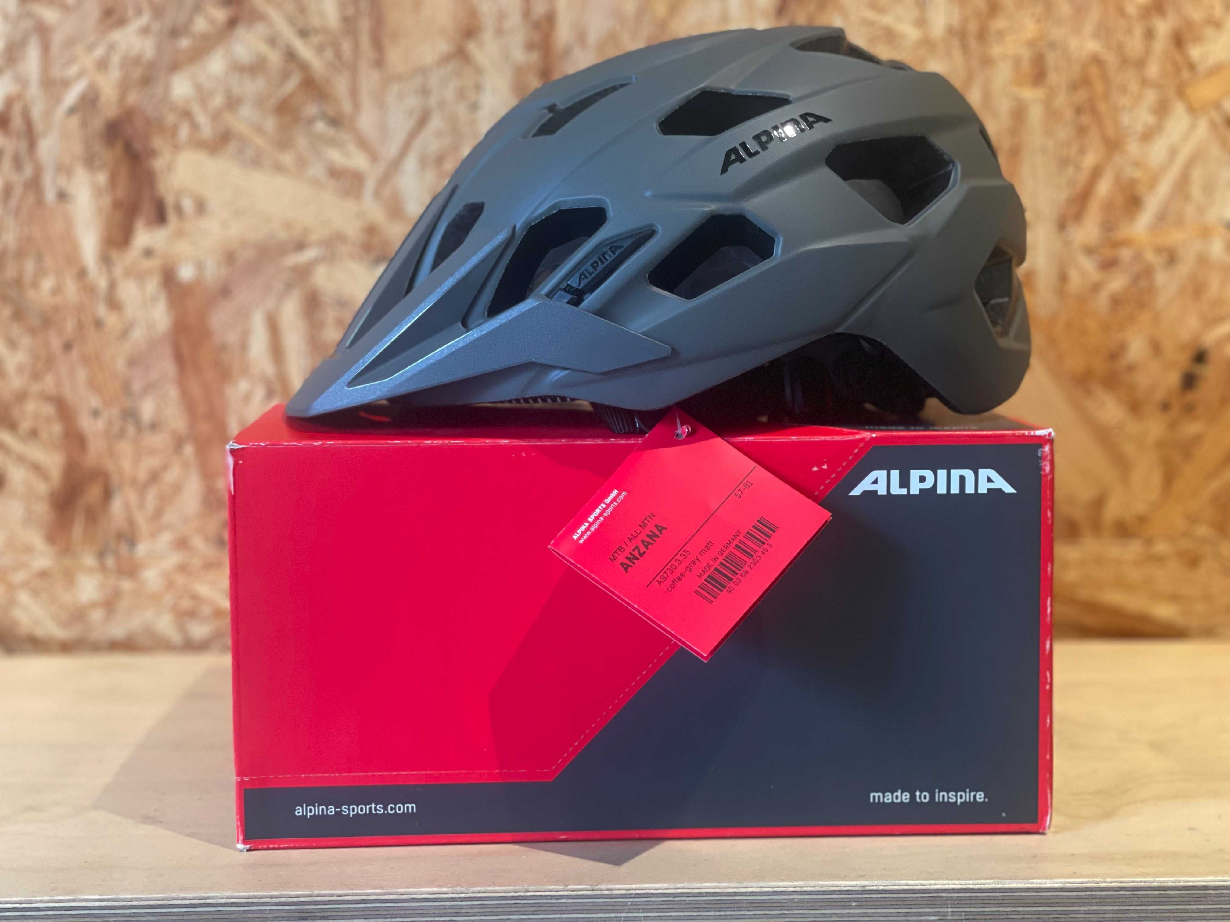 Kask rowerowy ALPINA ANZANA coffee-grey matt, 57-61 cm