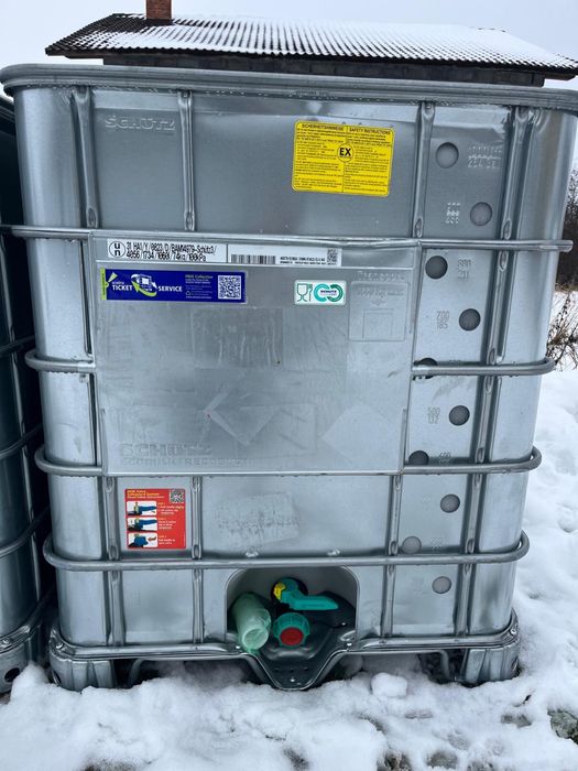 Zbiornik mauzer pojemnik 1000L BLACHA SPOŻYWCZY