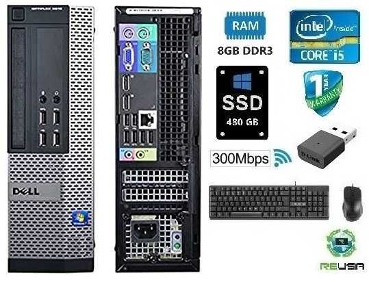 Pc OFFICE DELL-7010 sFF 3ªG. i5-3.2Ghz|8Gb|SSD480GB|WIFI|KIT|W10Pt