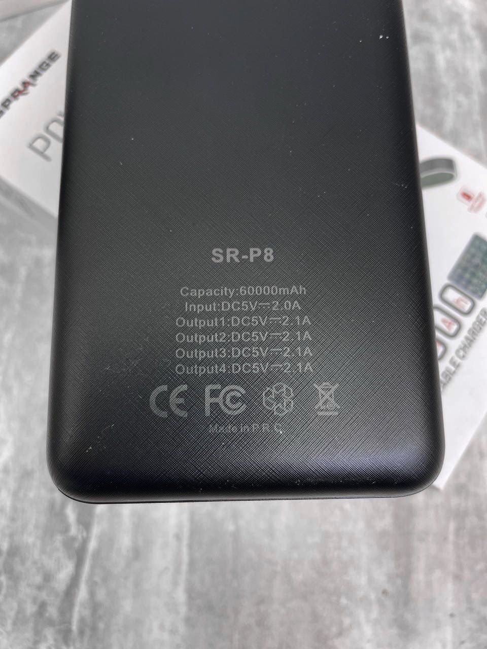 Портативное зарядное устройство (батарея) Power &bank Sprange SR-P8 60