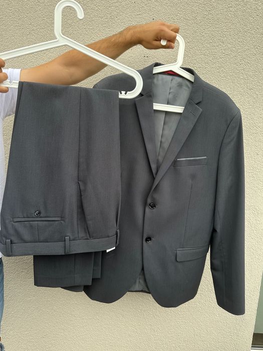 Garnitur szary Reserved r 50 XXL założony raz komplet wiskoza