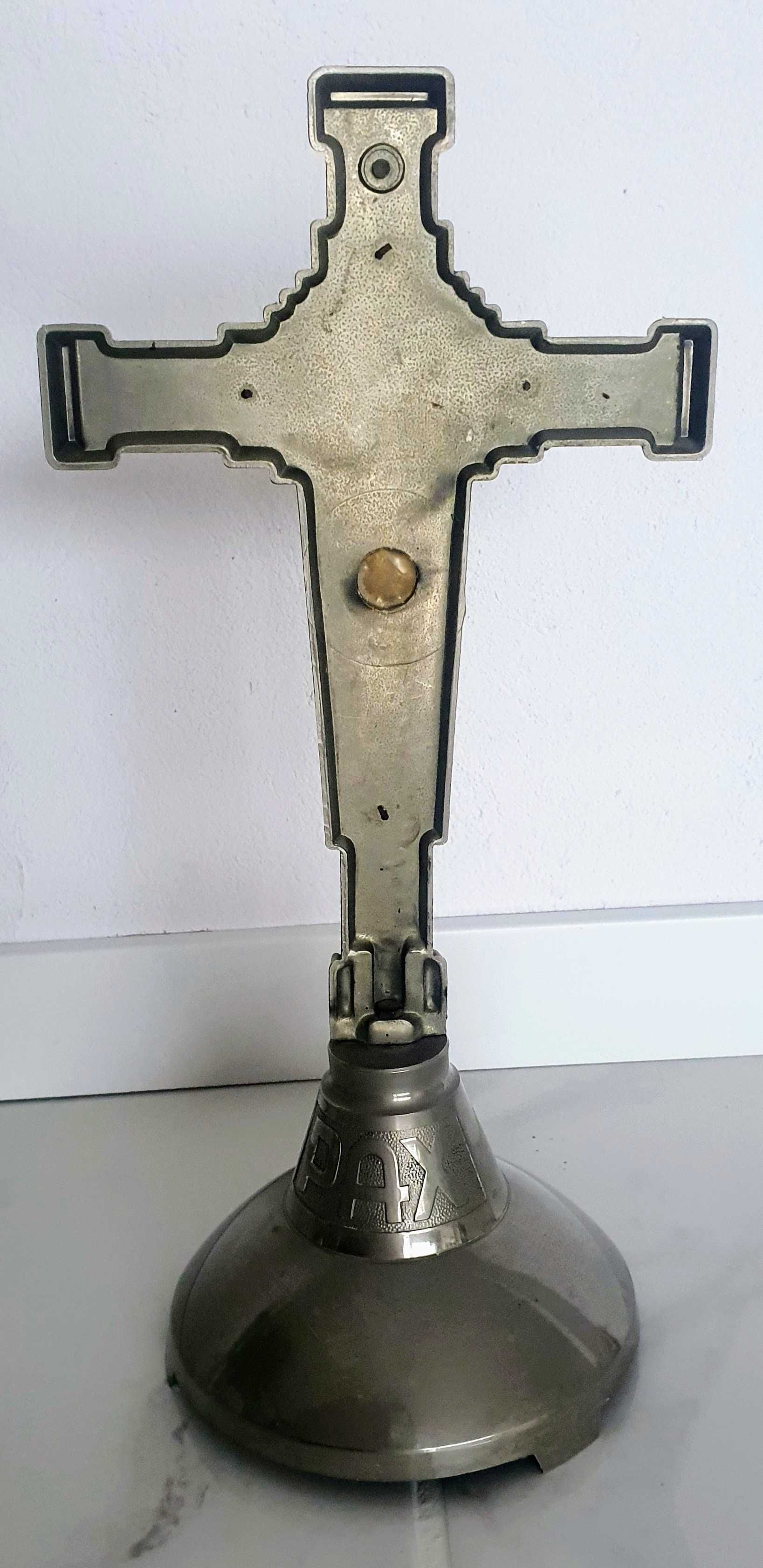 Antyk Art Deco krucyfiks pasyjka krzyż Jezus Chrystus PAX dewocjonalia