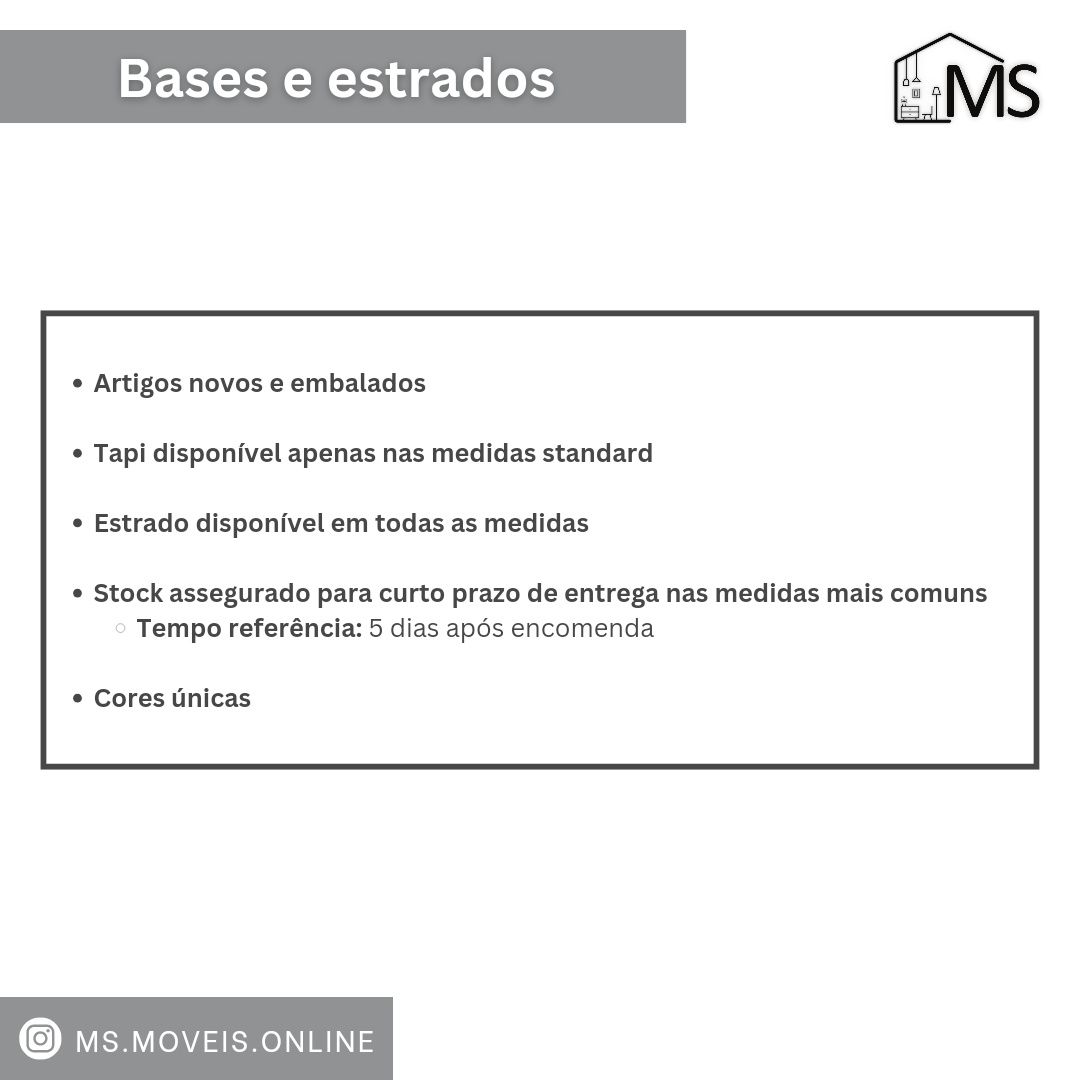 Estrados com pés e Bases para colchão - NOVOS desde 115€