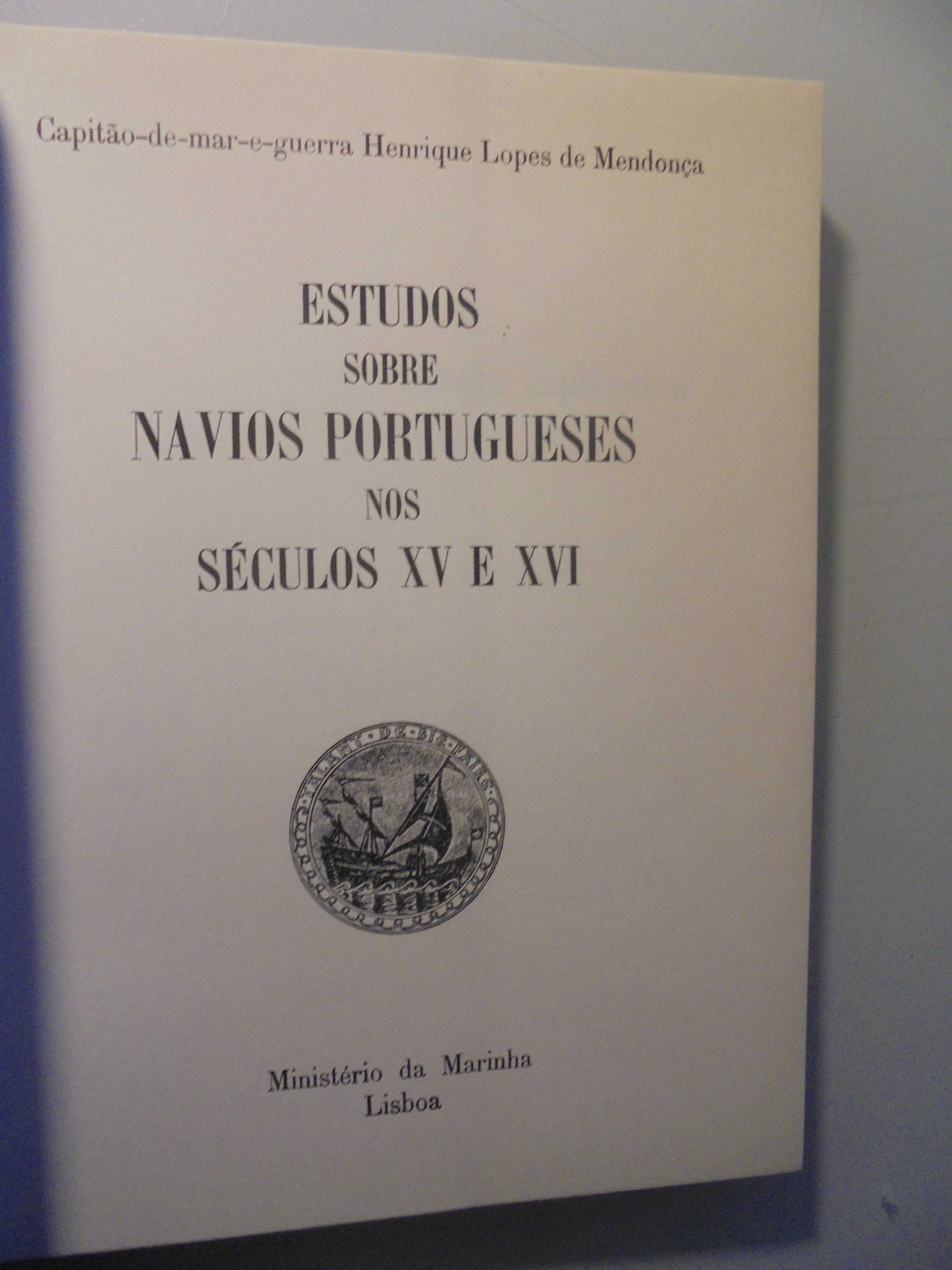 Mendonça (Henrique Lopes de);Estudos sobre Navios Portugueses