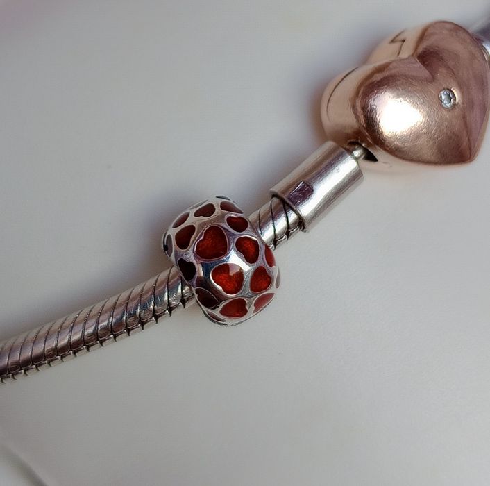 Charm's Zawieszka Klips serduszka S925