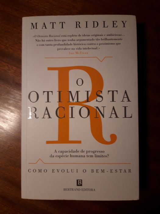 Livro "O otimista racional: como evolui o bem-estar" de Matt Ridley