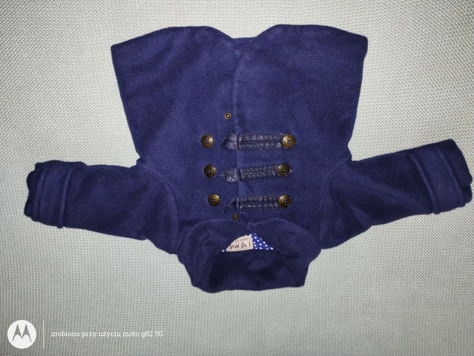 Kurtka Granatowy dziewczęcy płaszczyk rozmiar 74