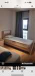 Cama solteiro completa com estrado e colchao