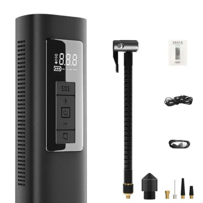 Акумуляторний компресор 6000мАh/павербанк/компрессор/подарунок