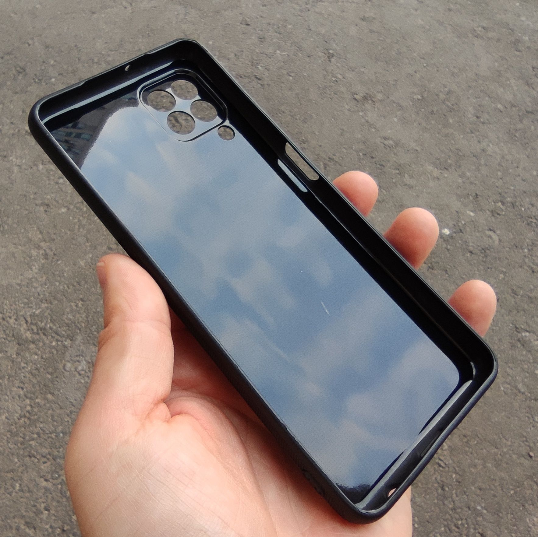 Чехол тонкий Carbon TPU на Samsung M32/ M33/ A22 4G Чохол