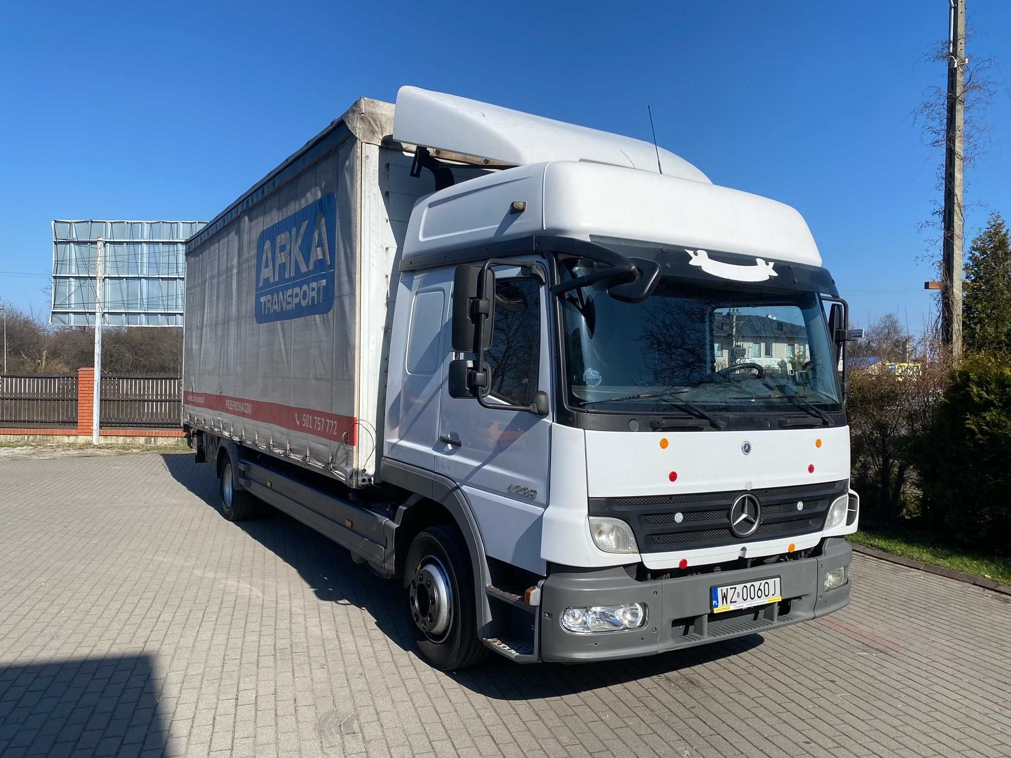 Mercedes Atego 12.29, sypialka, 18palet firanka