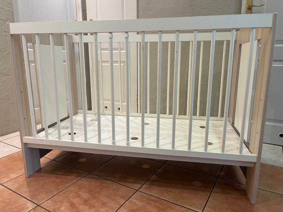 Łóżeczko dziecięce 120x60 Klupś Safari Zajączek Ecru Jesion