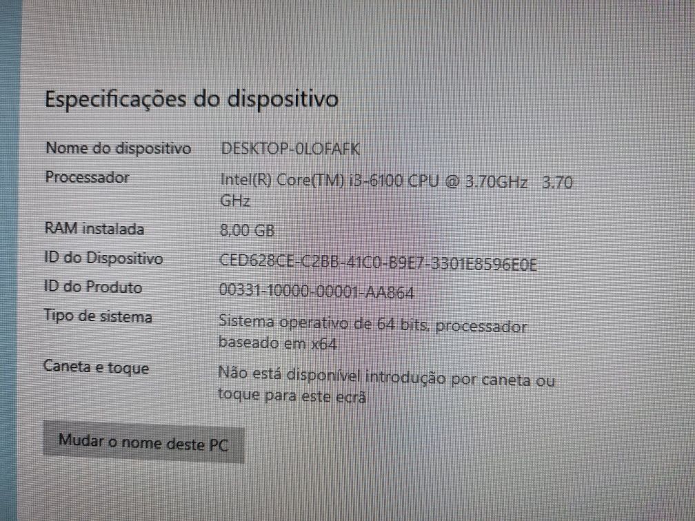 Pc secretária desktop