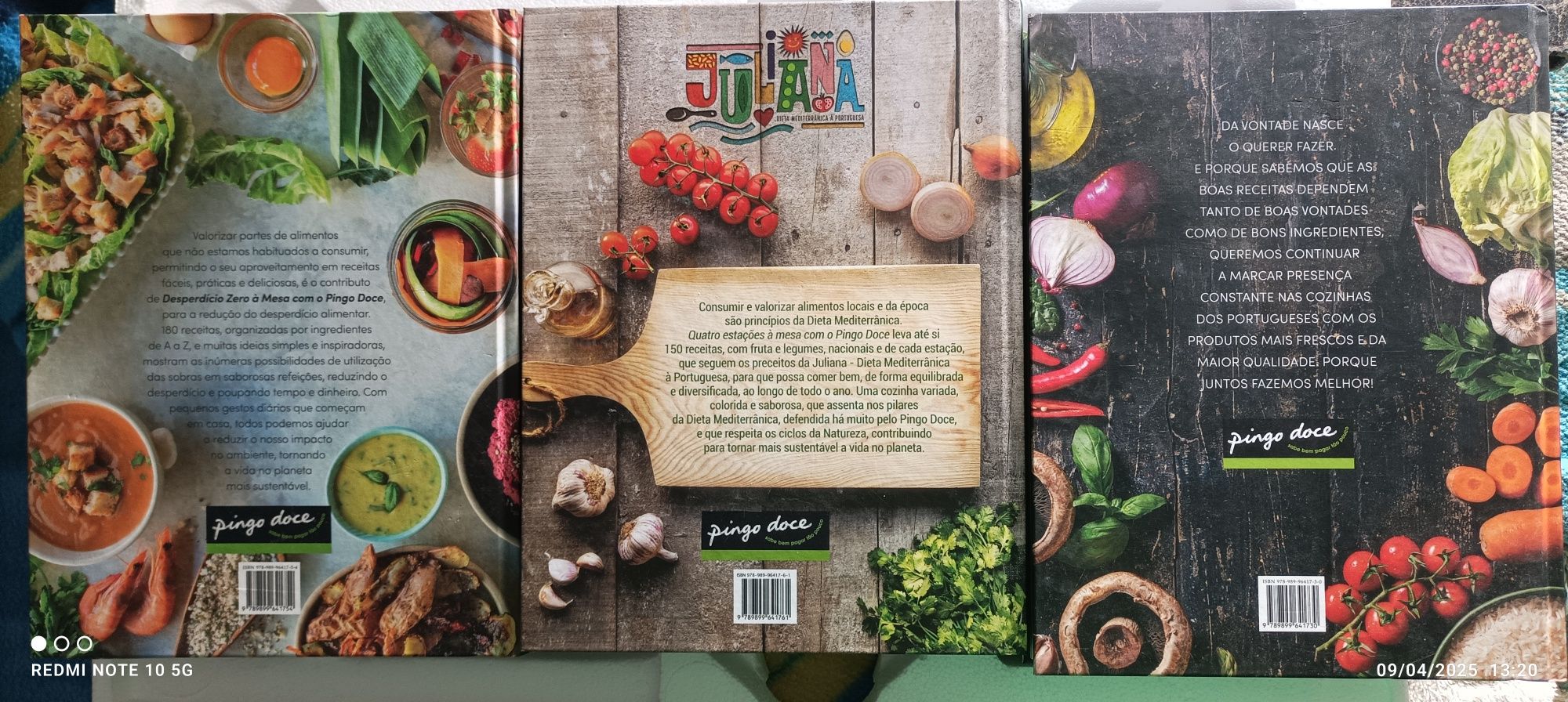 Vendo livros de Receitas