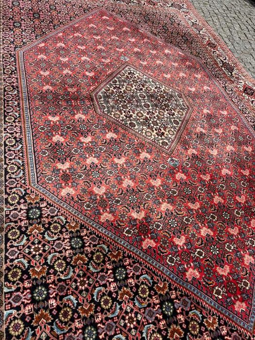 Bidjar Thakab kaszmirowy r. tkany dywan perski Iran 300x200 gal 28 tys