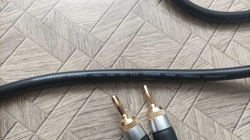Акустичний/Аудіо кабель (банан) Mediabridge 12AWG Speaker Cable 1,8м.