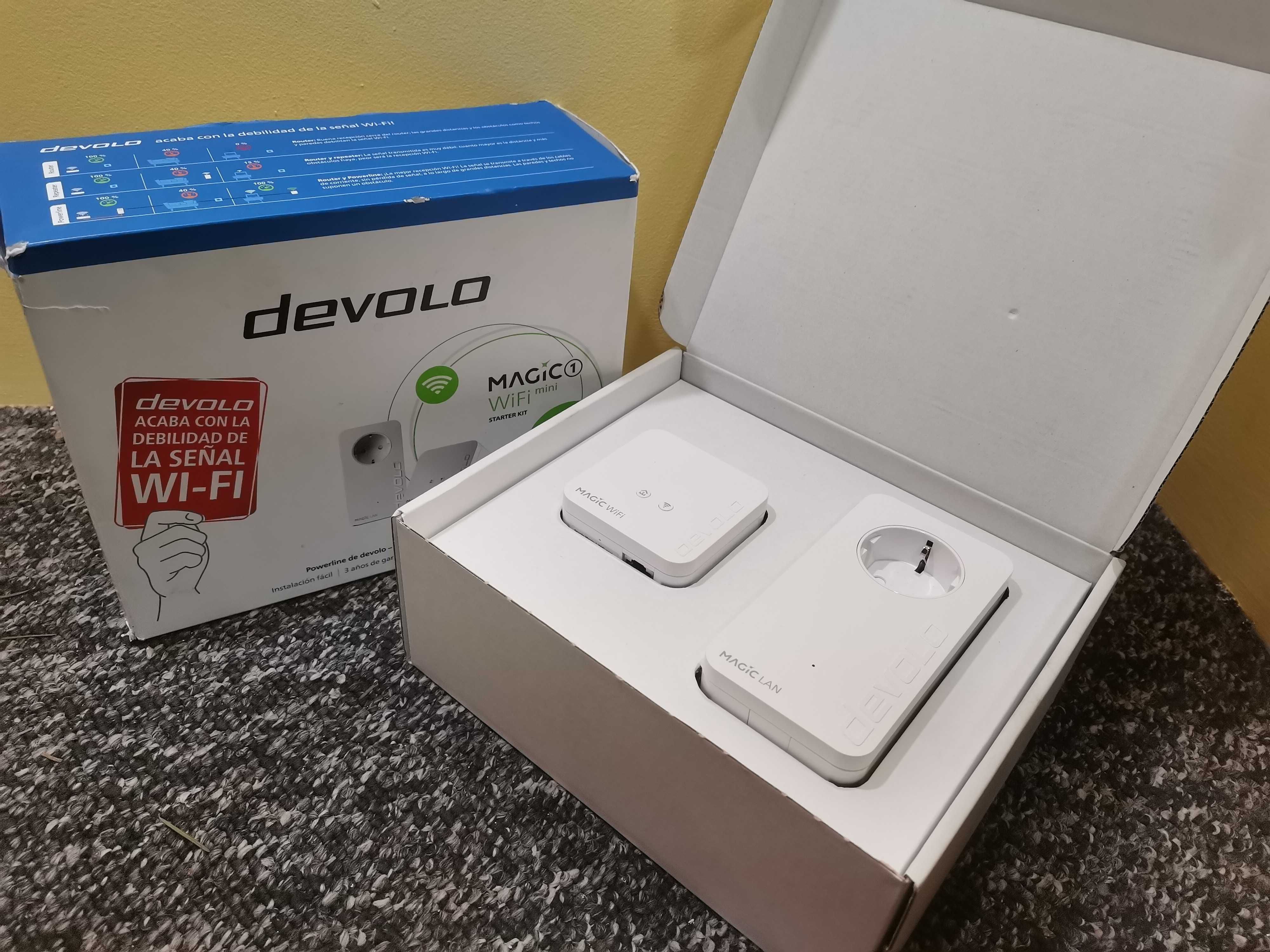 Zestaw kompaktowych adapterów powerline Devolo Magic 1