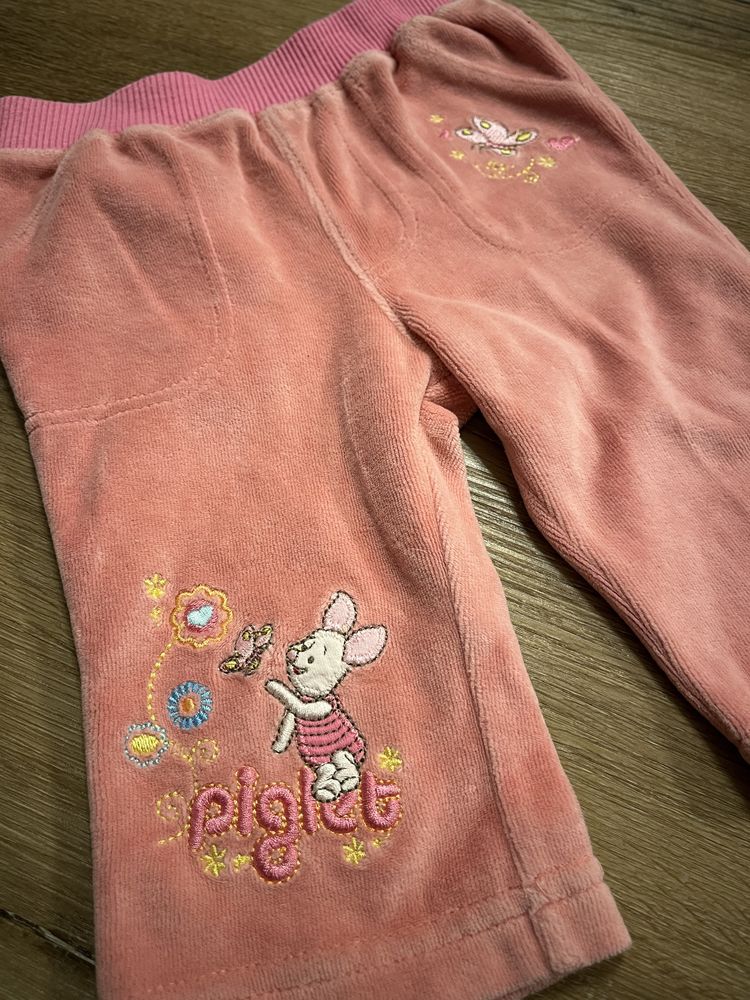 Spodnie getry legginsy jeansowe welurowe wiosenne zimowe 62