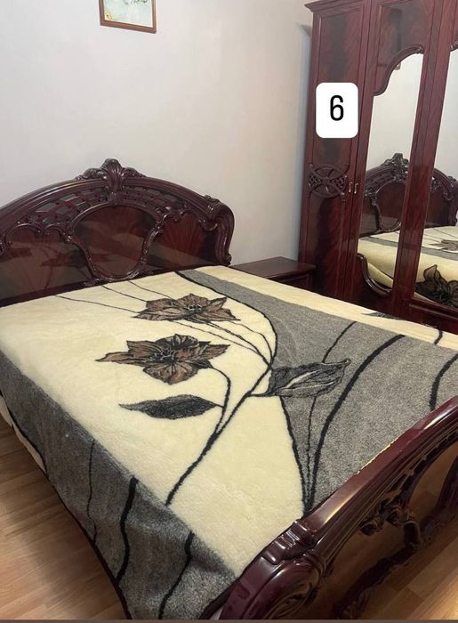 Євроковдра  овеча вовна овчина тепла ковдра одеяло-плед  200х220 см