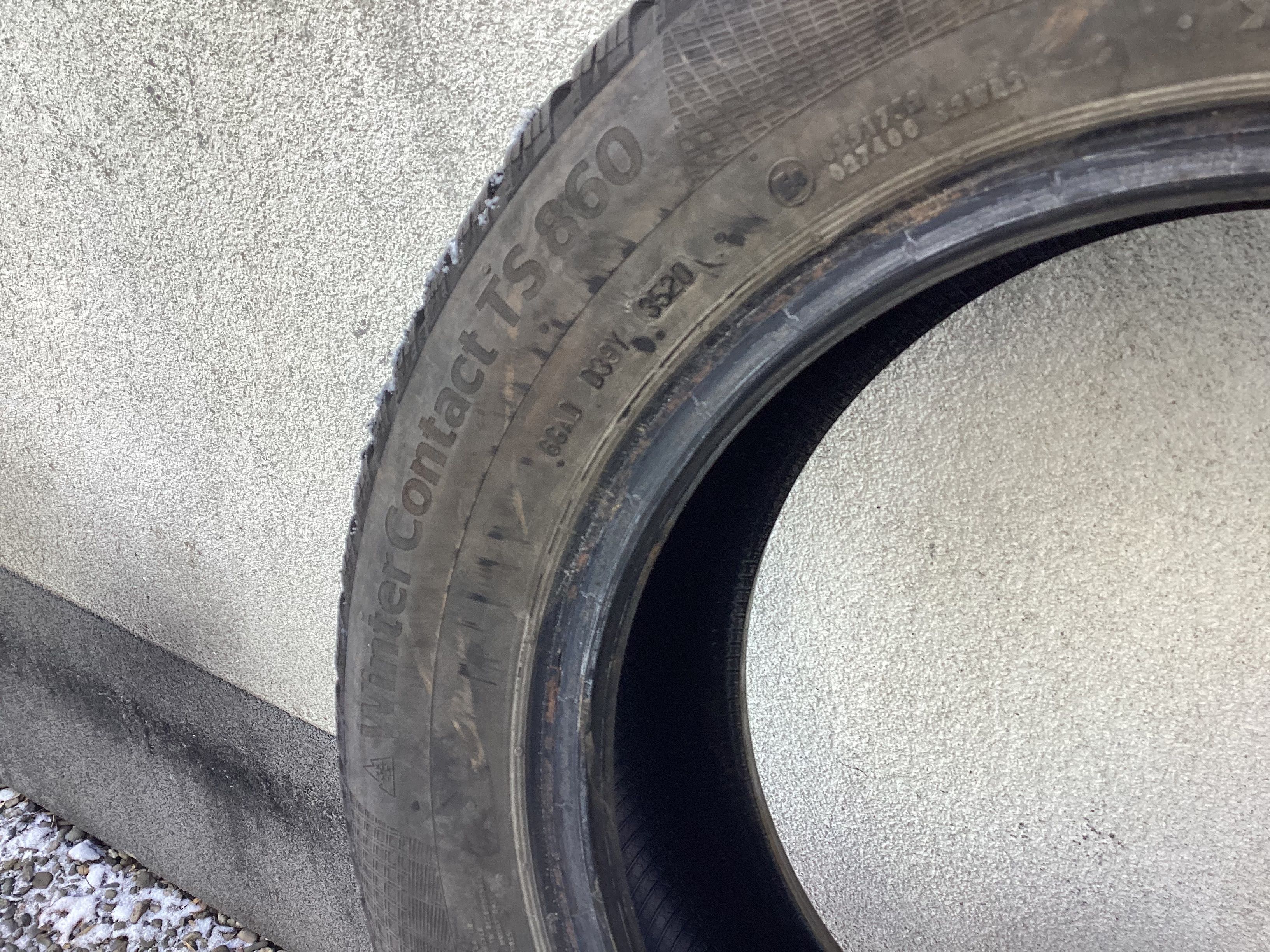 CONTINENTAL 185/65r15 2szt  opony zima zimowe 6.5mm 2020r