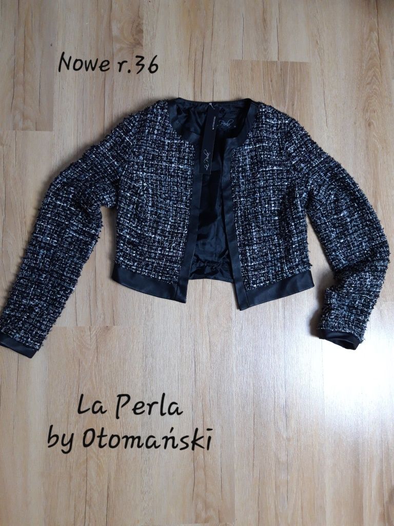 Nowe ekskluzywne bolerko żakiet La Perla Otomański r. 36, premium