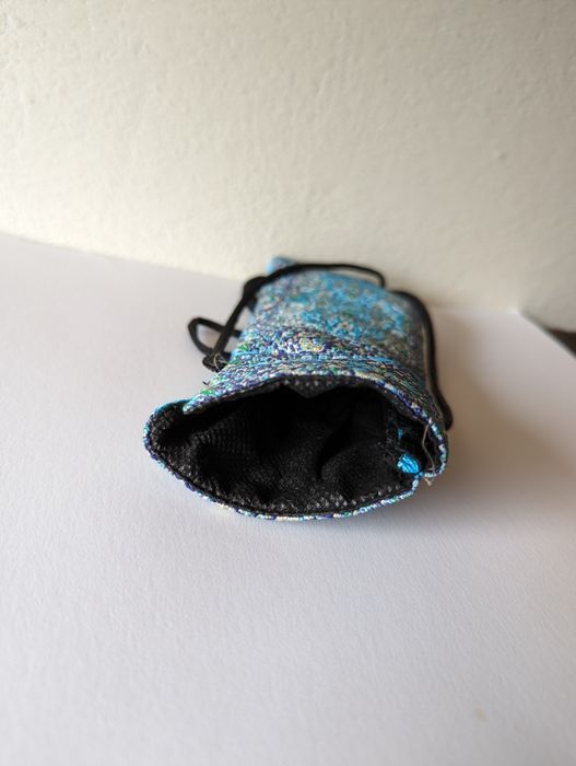 Torebka ozdobna niebieska